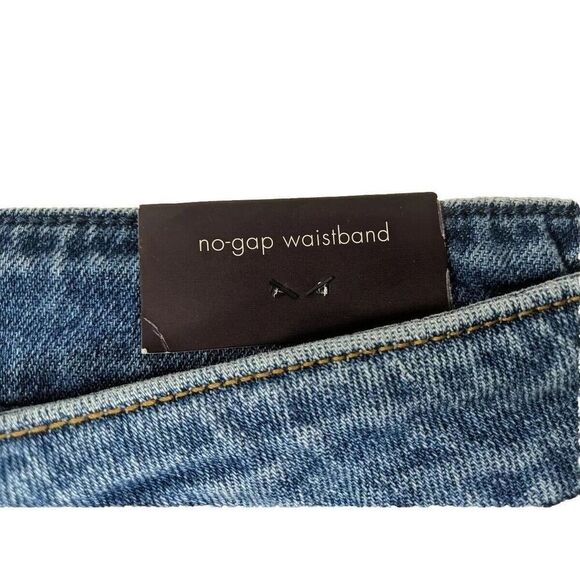 AVA & VIV Women Size 26 Button Fly Mid Rise Cuffed Midi Jean Short - Picture 8 of 9